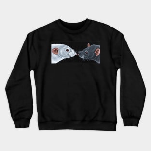 Albino and Marten Rats Crewneck Sweatshirt